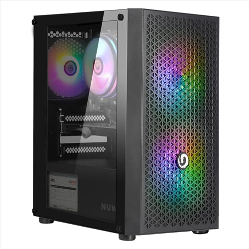 Nuwo Pc Gaming Fisso i5 Cpu fino a 3.8GHz, Ram 16GB, RX 580 16GB, SSD 1000GB, WiFi USB Incluso, Windows 11 Pro, Computer PC Desktop Home Office Gaming - Boss Battle Pro
