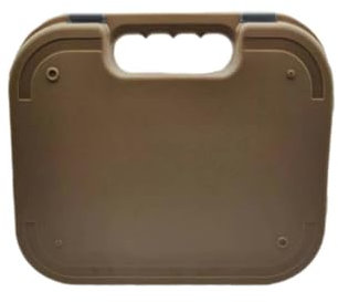 HOUSON Pistolenkoffer, Waffenkoffer Pistolen Storage Case Kurzwaffe Koffer Schutzkoffer Hartschale für Pistolen 23CM*27CM*6CM Sandfarbe