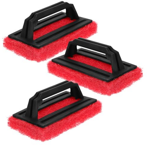 NUOBESTY Siebdruck Scheuerschwämme 3 Stück Roter Tintenentferner Pinsel Abriebfester Siebfarbenentferner Langlebiges Reinigungszubehör Für Textildruck Und Selbstgemacht Grafik