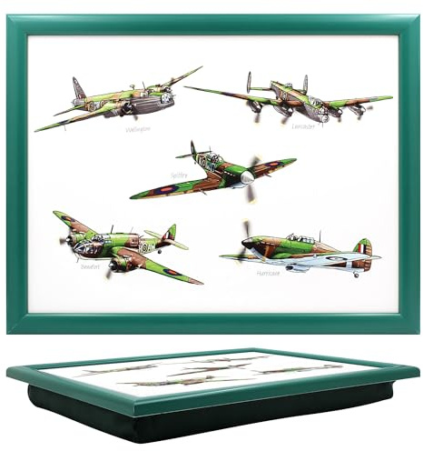 The Leonardo Collection Laptray Planes With Bean Bag for Serving Dishes | Lovely Lap Trays for Eating on Lap for Dinner or Breatfast | Newly Designed Food Trays for Lap