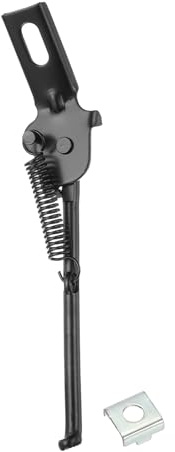 sourcing map Cavalletto posteriore per bicicletta con ruota da 45,7 cm, supporto per bicicletta a lato singolo, con rondella a vite, supporto posteriore per bici, nero