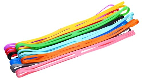 Kvartsman 10 stycken silikongummiband 45 cm (19 tum) silikonband gummiband | Sorterad storlek stor stark elastisk för tryckmatlagning kontor pussel brädspel