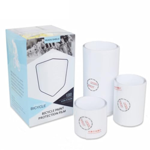 MoSundi Lot de 4 films de protection pour cadre de route, résistant aux rayures, imperméable, compatible avec cadre de vélo, matériau polymère PUD, transparent, 4 x 2 m, 6 x 2 m, 10 x 2 m, 10 x 2 m