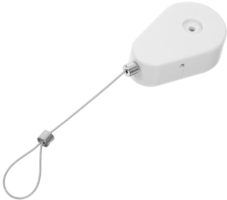 Ciieeo Custodia Cavo Antifurto Retrattile in Acciaio Scatola Telescopica Sicurezza Filo Organizer Versatile per Scrivania e Casa Ritiro Automatico Design Elegante Bianco