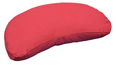 Tvamm Lifestyle Zafu Croissant de Lune Yoga Coussin de méditation (42 x 20 x 12 cm) (Rouge)