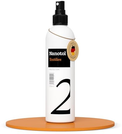 Nanotol Bombe Imperméabilisante Textile Nanotechnologique de haute qualitée (respirant, sans odeur, invisible et lavable), Spray Impermeabilisant chaussure et tous autres textiles (250 ml pour 5m²)