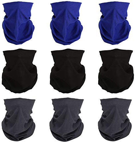 ACBungji 7/8/9/10 Stück Multifunktionstuch Gesichtsmaske Motorradmaske Sturmmaske Maskewboard Paintball Fahrrad Bergsteigen Trekking Skateboarden Angeln