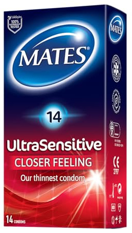 Mates Ultra Sensitive Condoms Pack of 14