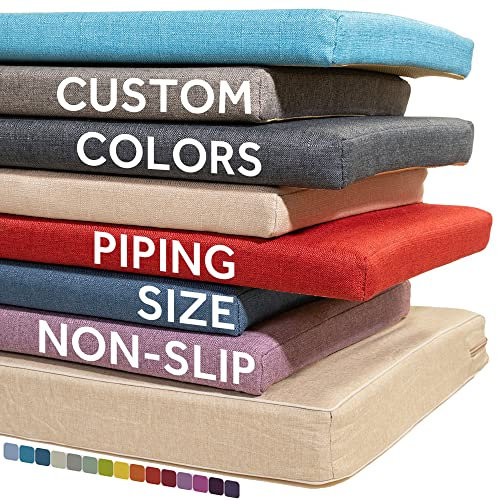 Beyond Your Thoughts Benutzerdefinierte Bankkissen Sitzkissen Bankauflage Gartenbankkissen Polsterauflage Benutzerdefinierte Größe Waschbar Abnehmbarem Rutschfestes, 10 cm Dickes