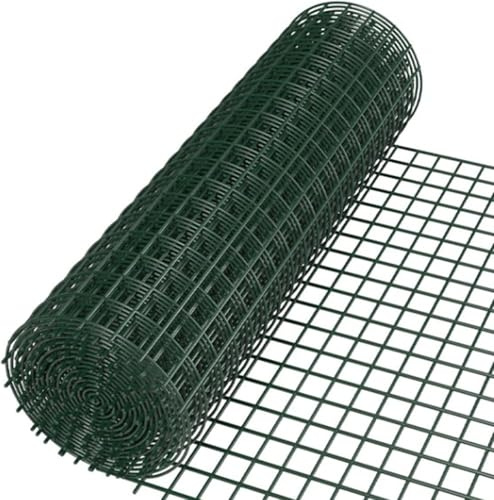 HGOuhK Recinzione Recinzione in Rete Metallica Verde, Apertura 6 cm, Recinzione in Rete da Giardino, Rete antiruggine for pollame Recinzione da Giardino(2.8mm)