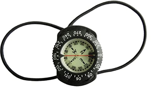 Compass da polso subacqueo, bussola per immersione impermeabile professionale con cinghia di bungee per navigazione subacquea, snorkeling, apnea