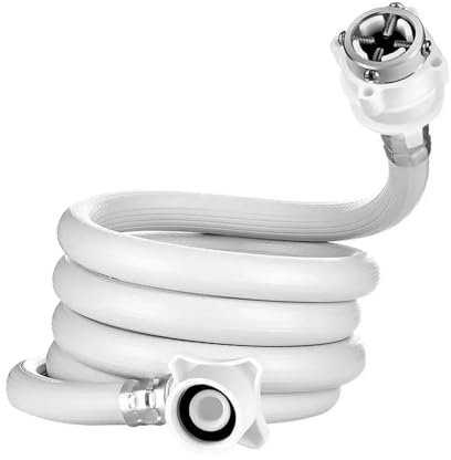 Manguera de extensión de entrada de agua universal flexible de 1,5/3/5 m for grifo de lavadora automática, accesorios de baño(5m)