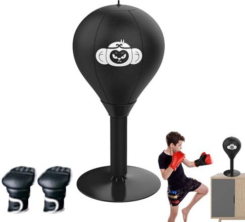 Saco de boxeo de escritorio, pelota de boxeo con ventosa, pelota de boxeo de succión fuerte creativa, pelota de boxeo de escritorio para el hogar