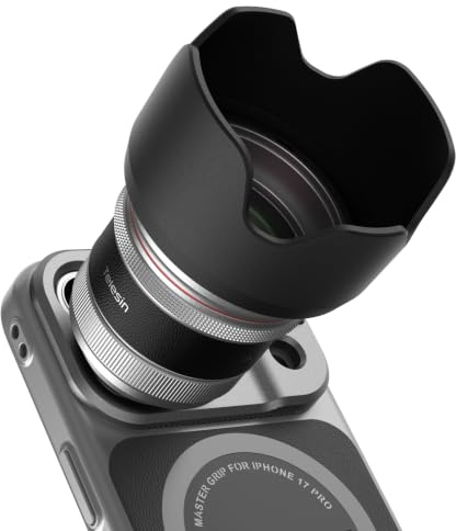 TELESIN 2X Telephoto Master Lens for iPhone 17 Pro with Hood, APP Pro EIS