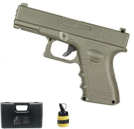 Pistola Galaxy G15 Desert (Muelle) | Pistola de Airsoft (Bolas de plástico 6mm) + maletín de PVC + biberón de munición