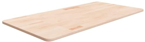 vidaXL Waschtischplatte, Tischplatte für Computertisch Couchtisch Schminktisch, Ersatztischplatte für Badezimmer, Ersatzplatte Arbeitsplatte, Massivholz Unbehandelt