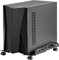 Allcam PH24FL Computer Trolley Width- & Length-adjustable CPU Holder Compatible w/Fat Gaming PCs in Black