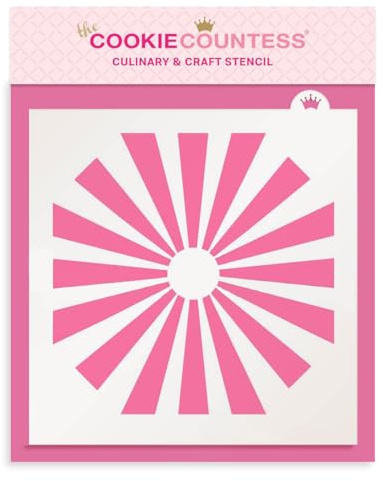 The Cookie Countess Sunburst Stencil