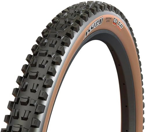 Maxxis Pneu Assegai-29x2.50 (Wide Trail) -TR. Souple-Exo/Tubeless Ready/Tanwall Neumático MTB, Bronceado, 29x2.50 WT