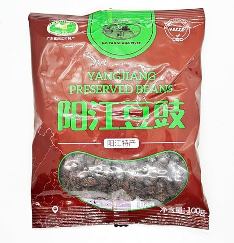 Yang Jiang Salted Black Beans Preserved Black Beans Yangjiang Douchi -1 pack 100g