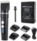 Trimmer Professionale per Capelli, Lame in Titanio Durevoli, Controllo Touch Digitale, Trimmer Shaver con Display a LED, Barbe Precisione Lunghi Capelli Impermeabile