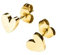Purelei® Tiny Heart Ohrstecker – Minimalistische Herz-Ohrringe aus Edelstahl | 18K vergoldet, Silber, Roségold | Zeitlos & elegant (Gold)