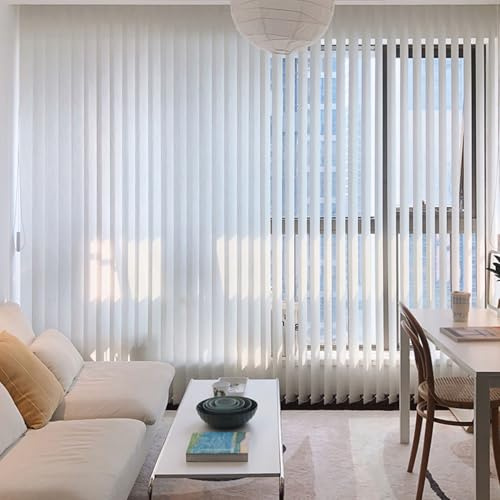 LRYELWA Cortina Lamas Verticales Opacas,Persianas Venecianas Aislamiento Térmico,Dar privacidad,Estores Verticales para Ventanas,Oficina,Casa,Colores y Tamaños Personalizables (175cm x 150cm)