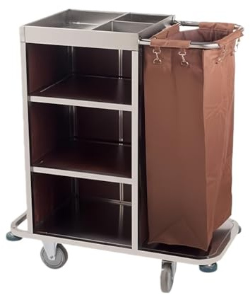 Carrello Premium per Hotel e Pulizie su Ruote, Carrello Multiuso per Pulizie Commerciali per Hotel e Appartamenti,B