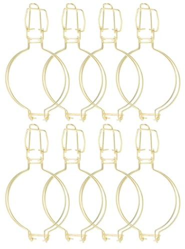 MALUGOGO 8 hebillas de alambre de repuesto para tarro de masón, hebilla de alambre de acero inoxidable dorado, bloqueo seguro, portátil para almacenamiento de cocina y picnic