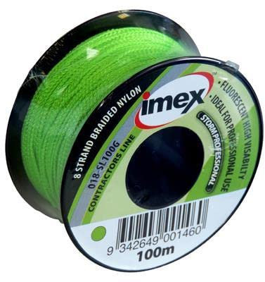 Cordón de Albañilería Imex 100M Fluorescente - verde