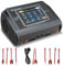 Cargador LiPo HTRC T240, Cargador de Batería RC para Lipo/Lilon/Life/LiHV/NiMH/NiCD/PB/Batería Inteligente, AC 150W DC 240W 10A Touch Control