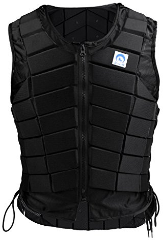 Tongina Professional Horse Riding Safety Equestrian Protective Black, Shock Absorption, EVA Padded, Comfortable, Breathable, Men L