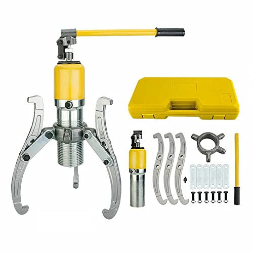 DiLiBee 20T Hydraulik Abzieher Einstellbar Radnabenabzieher Integrierter Hydraulischer Abzieher Gusseisen mit 3 Arm