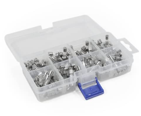 PERFECT Sicherungs Set - 160 tlg. - Glassicherung Feinsicherung - Sicherungssortiment Box - 5 mm x 20 mm - 0,5 A bis 10 A