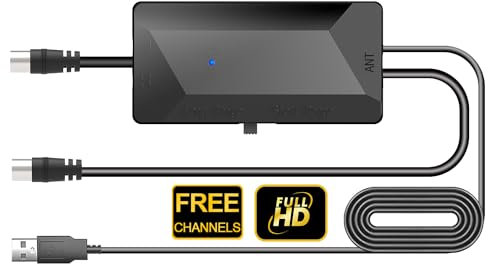 DVBT2 Antenne, zimmerantenne DVB-T & DVB-T2 Antennen mit Verstärker, Großer Reichweite und 360° Empfang, Zimmerantenne für Fernseher mit Starkem Magnetfuß, Geeignet für 4K 1080p & Alle TV-Geräte