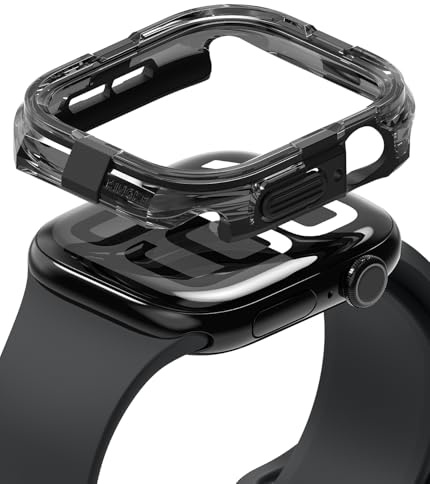 Ringke Fusion Bumper for Apple Watch Series 11/10 46mm Case [Double-Layer] Rugged Bumper Frame Protective Cover - Black