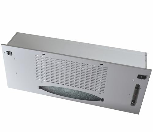 Fhuller Cappa Gruppo Incasso CP BASIC 80 K102R0189, Cappa Sottopensile 70 cm, MOTORE 263 m³/h, Comando Meccanico Slider LED 2.5W, Classe D, Finitura Grigia
