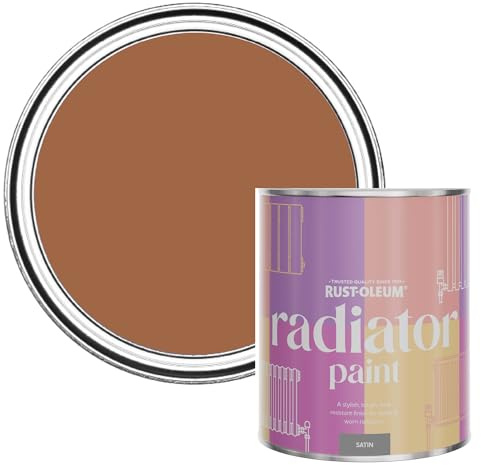 Rust-Oleum Heat-Resistant Radiator Paint in Satin Finish - Cinnamon 750ml