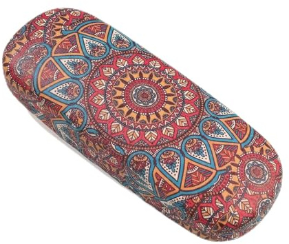 Cloxtralon Boite à lunettes étui à lunettes en cuir PU floral, protecteur pour lunettes de soleil et lunettes, pour hommes femmes enfants
