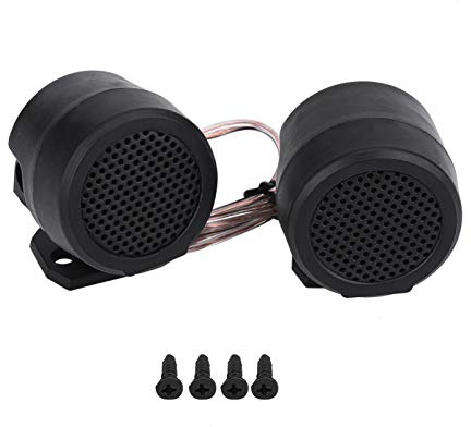 KIMISS 2 Piezas Tweeter Potente para Coche 12V 500W, Altavoz Redondo de Alta Potencia, Sonido Claro y Nítido, Ideal para o de Automóvil, Parlante Súper Potente