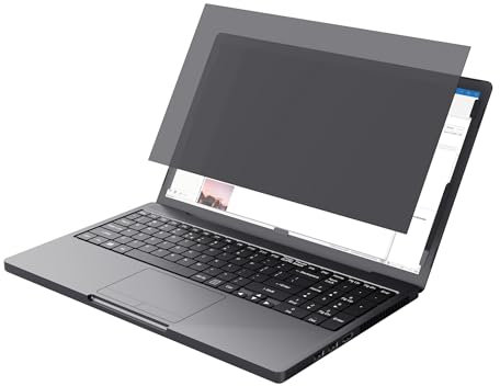 Trust Primo Filtro Privacy Laptop 15.6 Pollici, Pellicola de Protezione con Filtro per Luce Blu, Angolo di Visione 60°, Proteggi Schermo Antiriflesso e AntiGraffio per HP Lenovo Acer dell ASUS