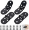 180 Degree Flip Hinges, 4 Pcs Butler Tray Flap Hinges for Folding Table, Cabinet, Wardrobe Doors, Timber Wooden Box - Home Furniture Hardware