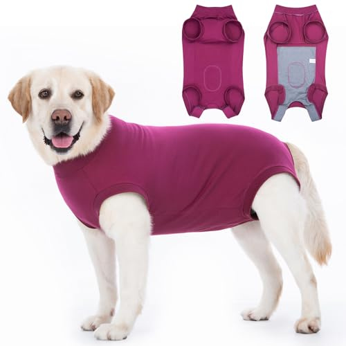 Axcimond Dog Surgery Recovery Suit Medical Pet Shirt Recovery Suits for After Surgery Female Male Dog Surgical Suit Dogs Cone Collar Alternative Protect Wounds Spay Suits for Puppy Medium Large Dogs