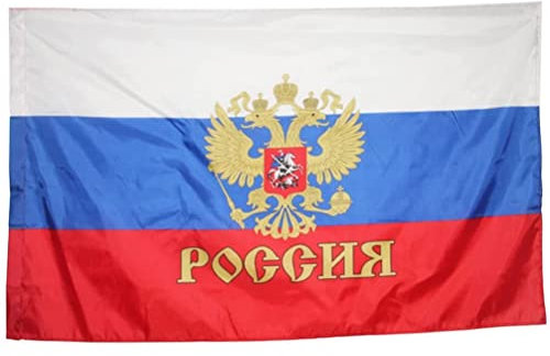 Bandiera della Russia 90 * 150 Cm Bandiera Nazionale Russia Bandiera in Poliestere Banner per attività D'ufficio Festival Decorazioni per la Casa Bandiera del Paese della Russia (A)