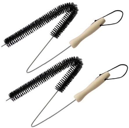 PartyKindom 2pcs Fluffy Pipe Cleaner Dryer Condenser Vent Brush Washer Cleaning Brush for Dryer Vent Cleaning Random Style