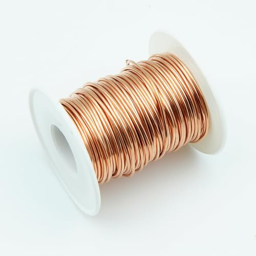 Junhui 20m Garten Kupferdraht, 16 Gauge Reiner Kupferdraht, Kupferdraht für Garten, Pflanzen und Gemüseanbau, Schweißen, Experiment, Schmuck, DIY