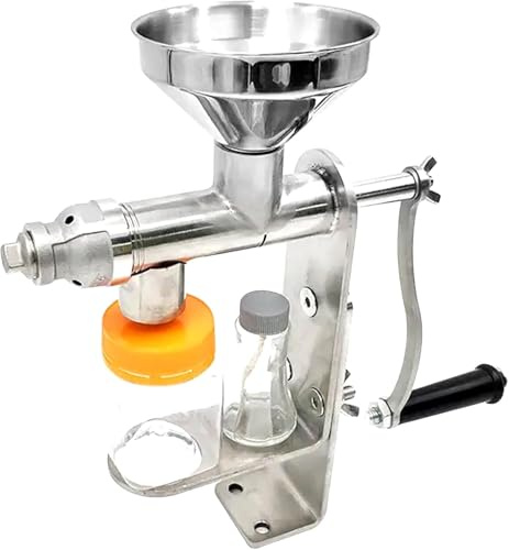 Macchina per estrarre l'olio - Pressa manuale in acciaio inossidabile per estrazione domestica da noci, semi, arachidi e olive