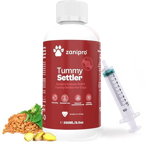Zanipro Tourbe médicinale et Terre de diatomée pour Chiens – Réhydratation avec Aloe Vera, 40 doses, Traitement Efficace Contre la diarrhée avec seringue Incluse – Favorise la Digestion, 250 ML