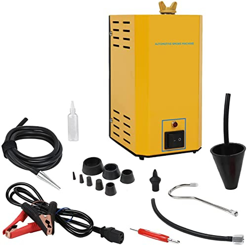 MOTOCOCHE Bil EVAP-system läckagedetektor- 12V Automotive Fuel Smoke Leak Detector med inbyggd luftpump för fordon, motorcyklar, båtar (testolja: babyolja)