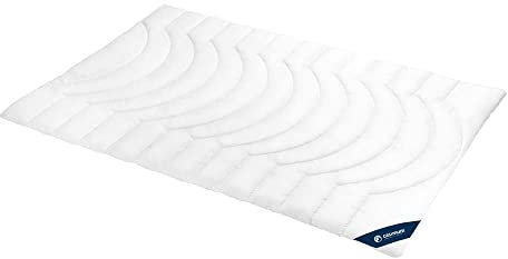 casimum Vierjahreszeitendecke Comfort Bettdecke Duo | Steppbettdecke | Microfaser allergikerfreundlich | Ökotex 100 | waschbar bis 60 Grad | 135 x 200 cm, weiß